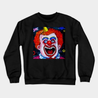 Horror Clown Expressionist Painting Crewneck Sweatshirt